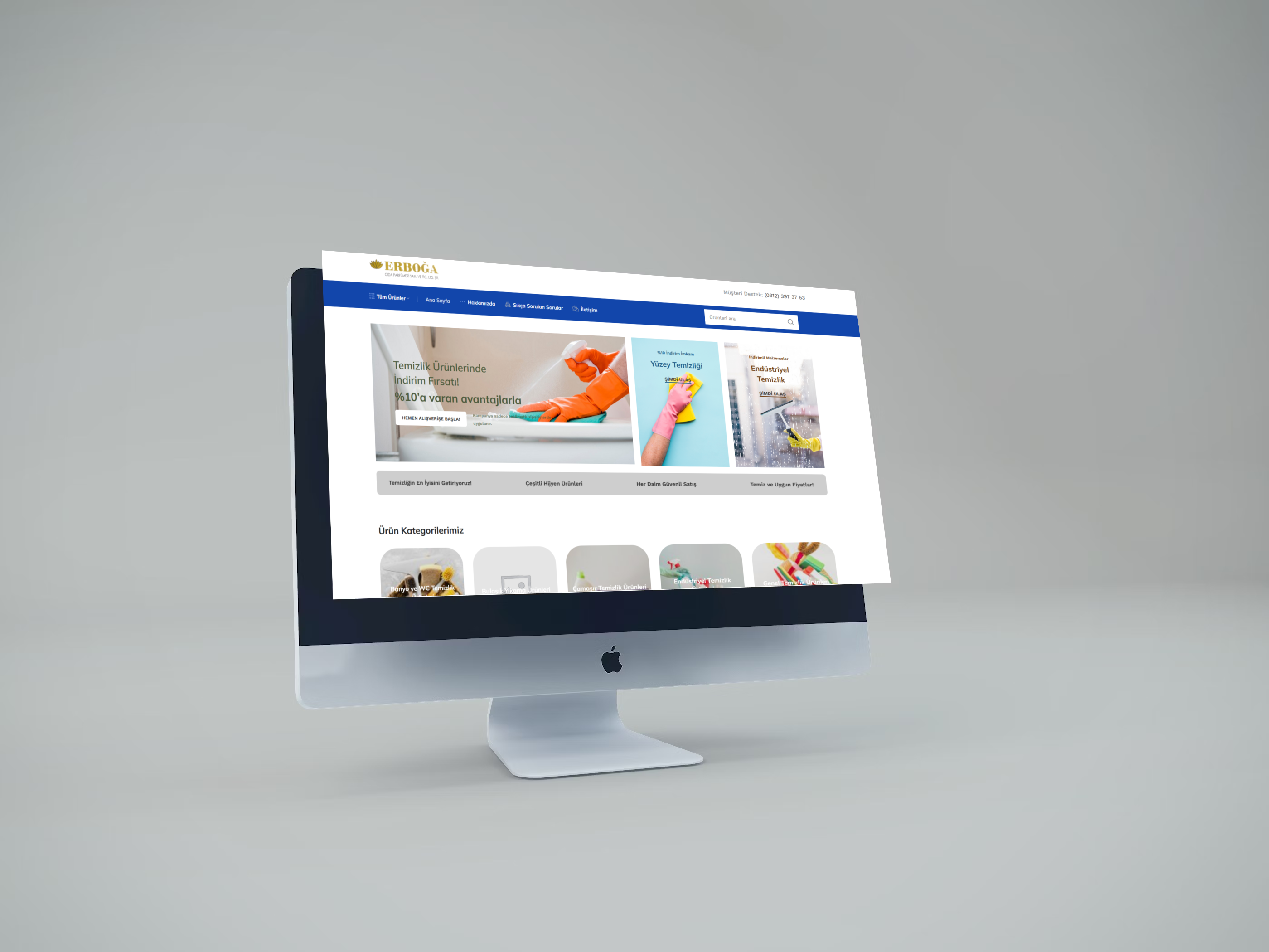 Erboğa Ticaret | Temizlik Malzemelerinde 1 Numara | Web Site Geliştirme